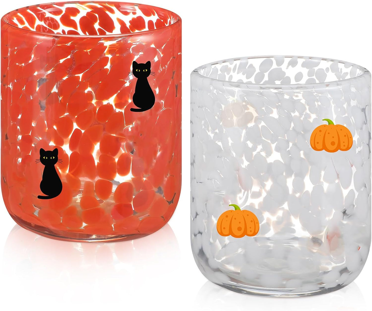 Skylety Halloween Icon Juice Glasses for Festive Fall Parties
