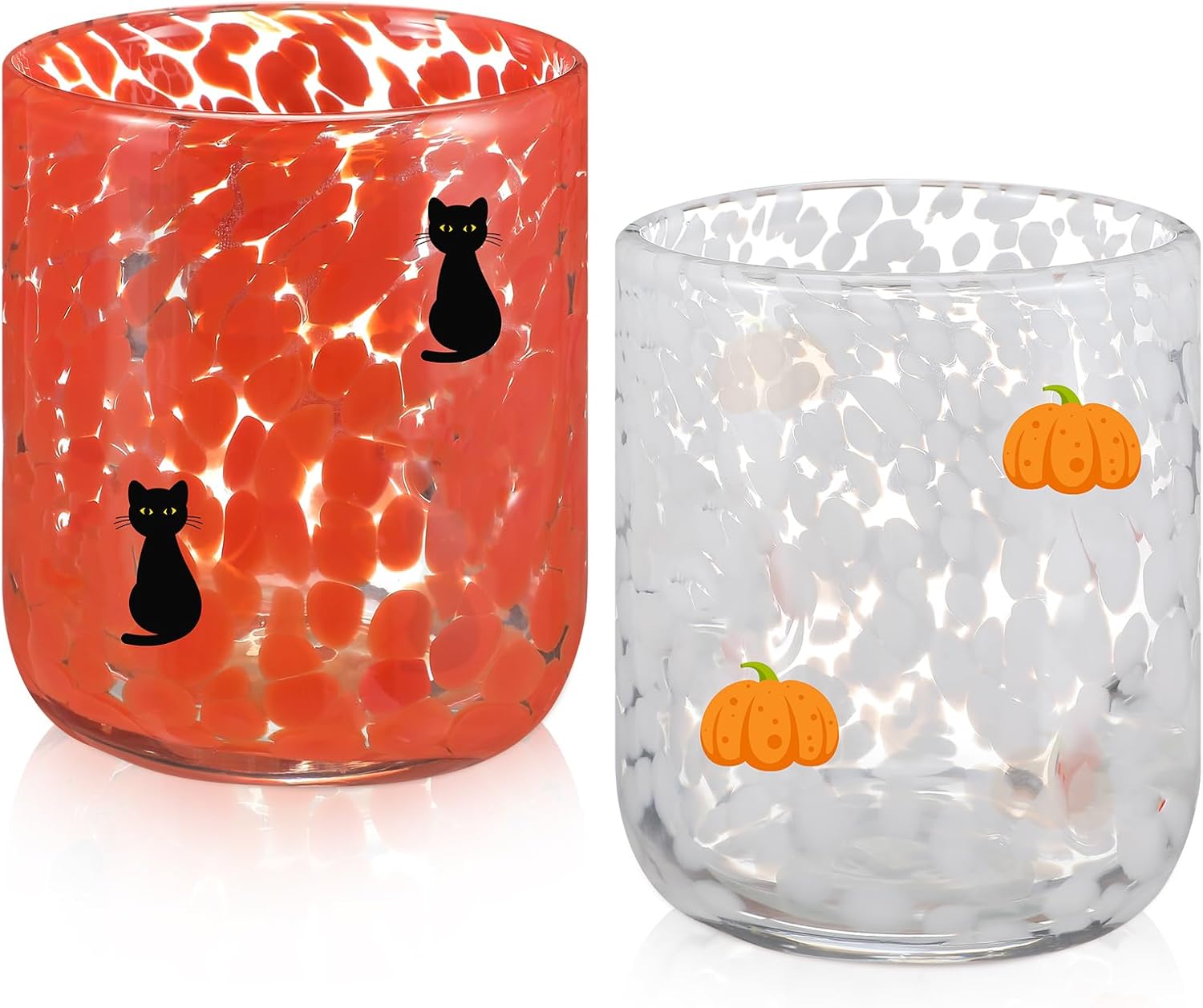 Skylety Halloween Icon Juice Glasses for Festive Fall Parties