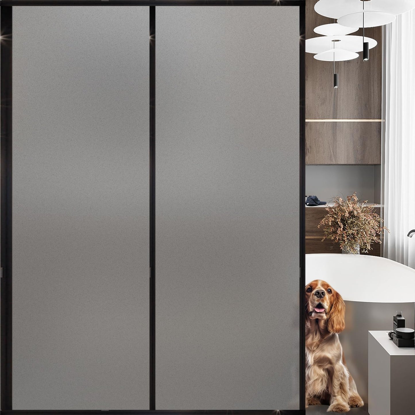 Frosted Glass Window Privacy Film for Home and Office Use