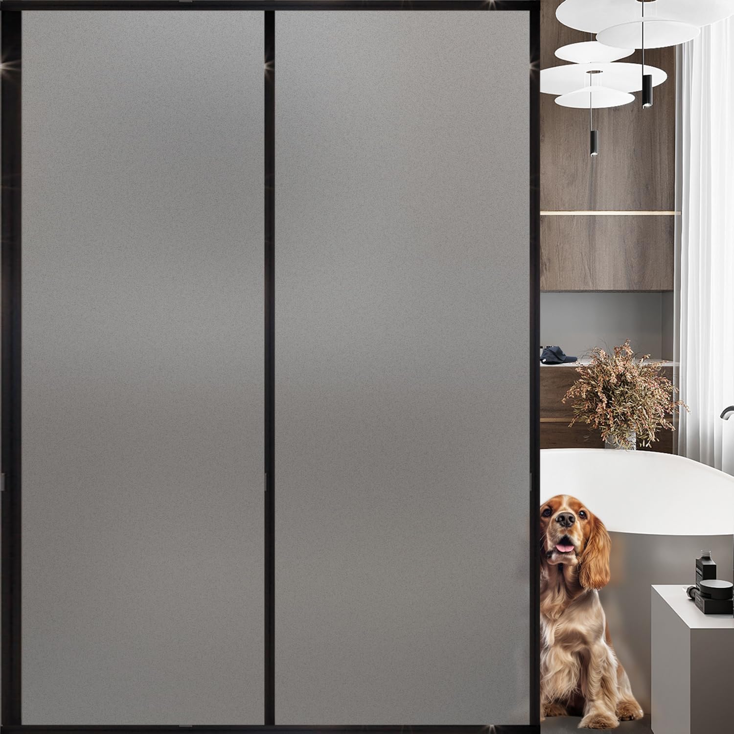 Frosted Glass Window Privacy Film for Home and Office Use
