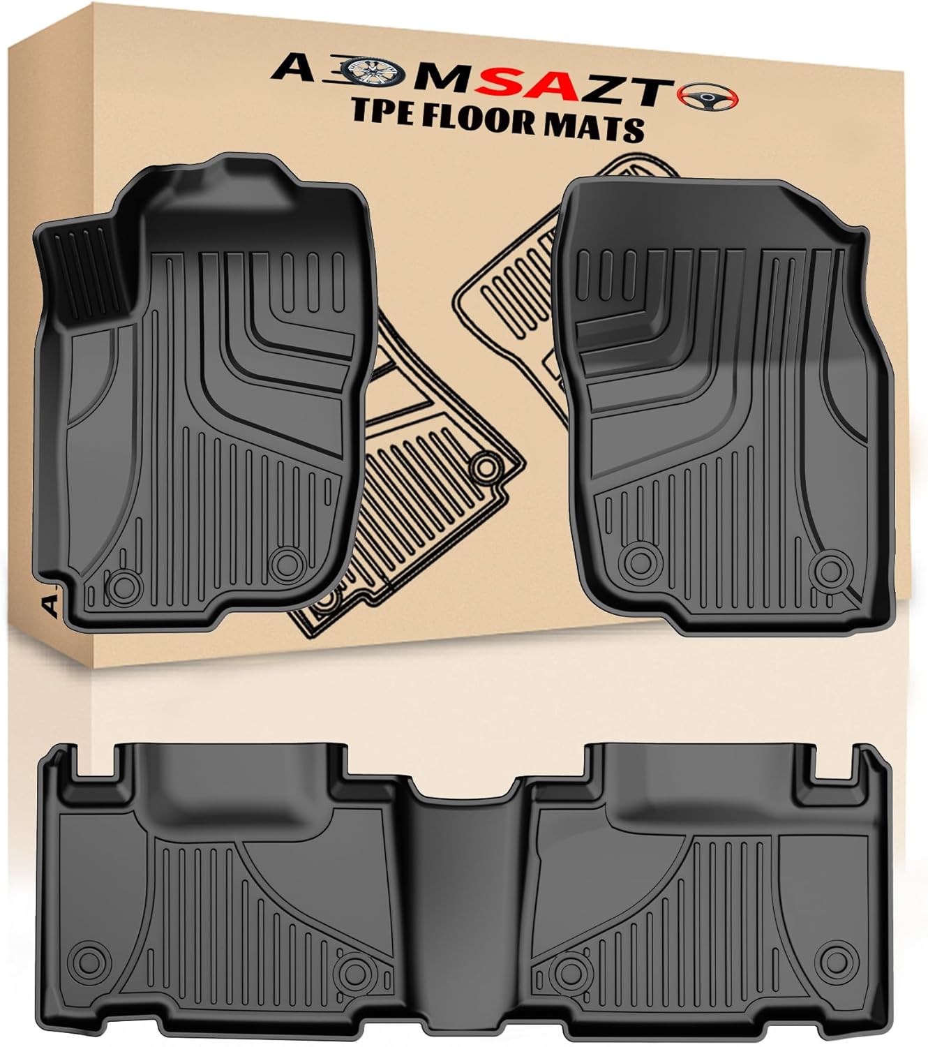 Custom Fit All Weather Floor Mats for 2013-2018 Toyota RAV4