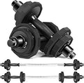 KISS GOLD Adjustable Dumbbell Set 66 LBS - Versatile Home Strength Set