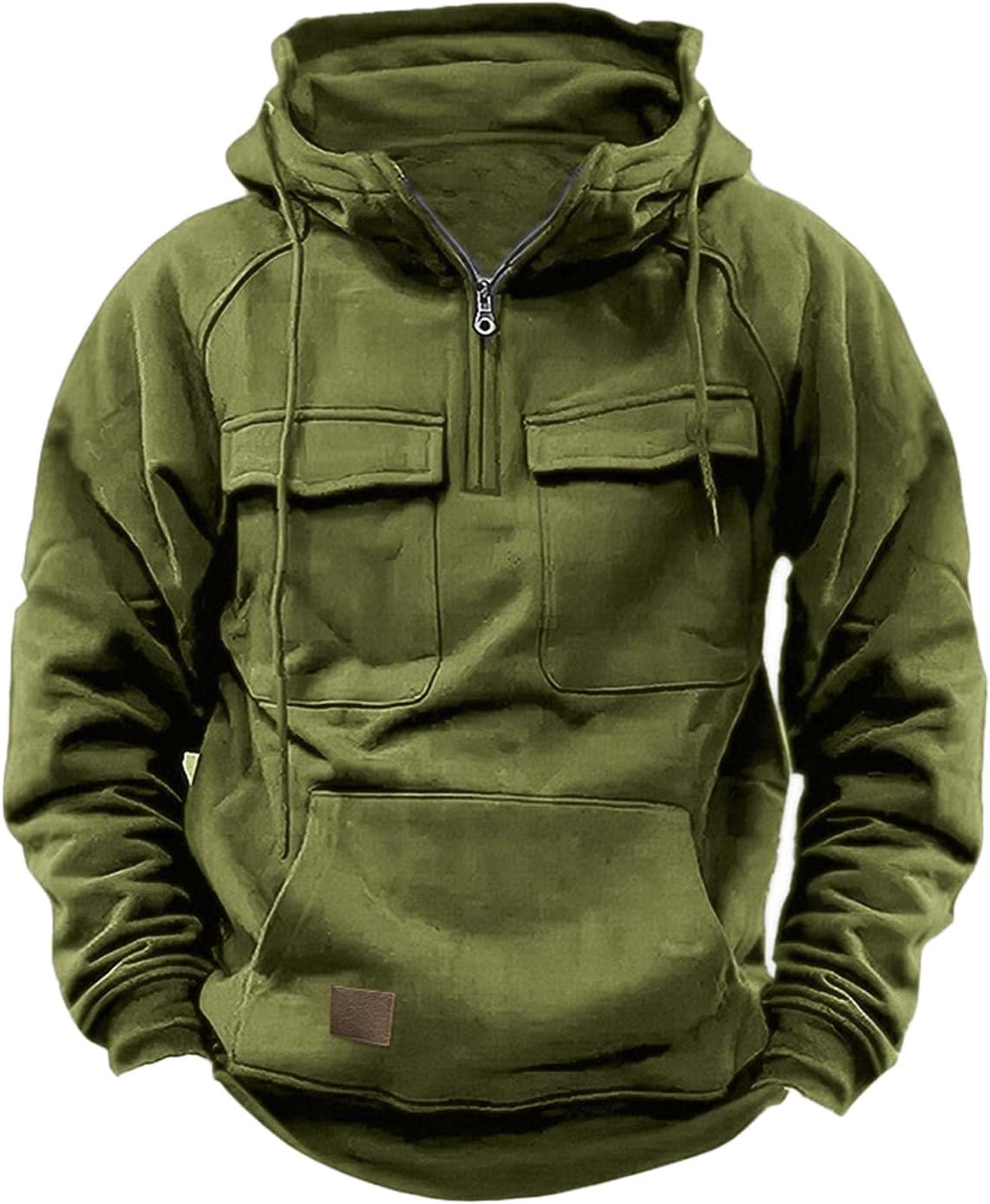 Quarter Zip Tactical Hoodie for Outdoor Sports