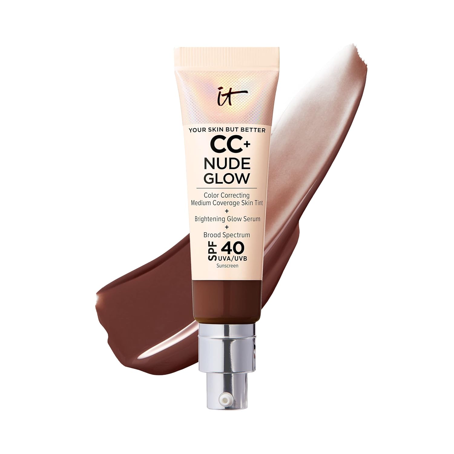 IT Cosmetics CC+ Nude Glow Foundation with SPF 40 for Radiance