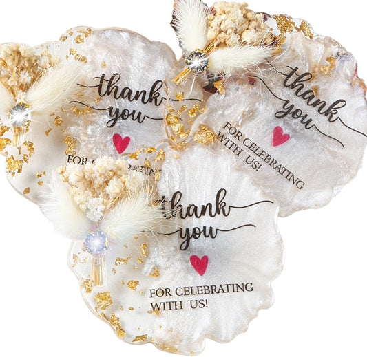 40 Resin-Floral Wedding Favors for Guests and Special Occasions