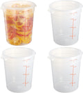 8 Quart Translucent Round Food Storage Container Pack of 4 - Durable