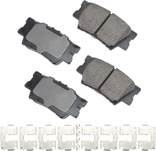 Akebono Ultra-Premium Ceramic Rear Disc Brake Pads for Performance
