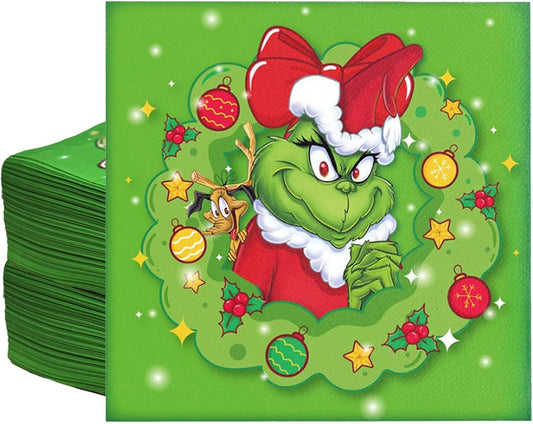 100Pcs Christmas Party Napkins - Festive Holiday Decor!