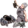 MorisMos 16in Mommy Spider Plush with 3 Baby Spiders - Surprise Toy