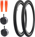 WEEROCK 24x1.5/26x1.5 Bike Tire 2 Pack - Faster, Lightweight Ride