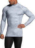 TSLA Men's Thermal Compression Long Sleeve Mock Neck - Winter Base