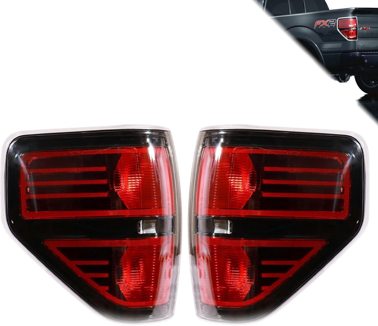 Tail Lights Assembly Compatible With 2009-2014 Ford F150 Models