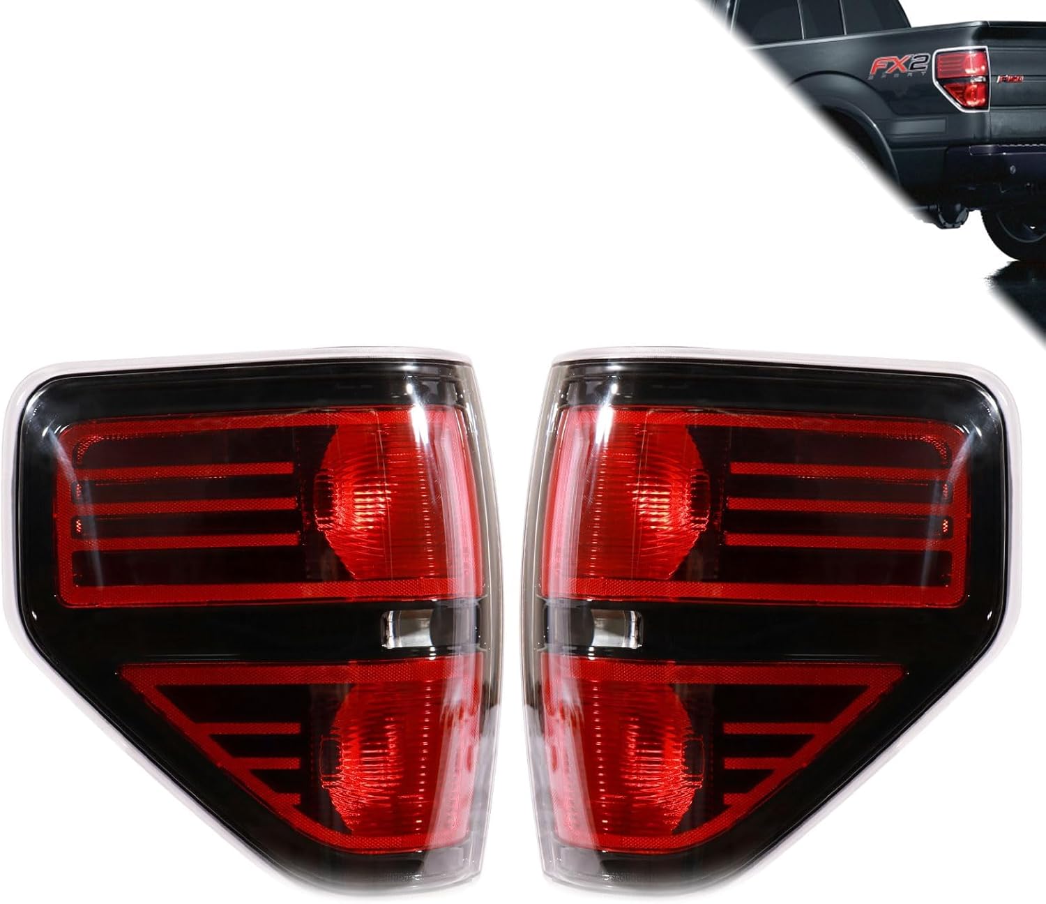 Tail Lights Assembly Compatible With 2009-2014 Ford F150 Models
