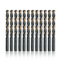 High Speed Steel Split Point Drill Bits Pack of 12 - Durable Jobber