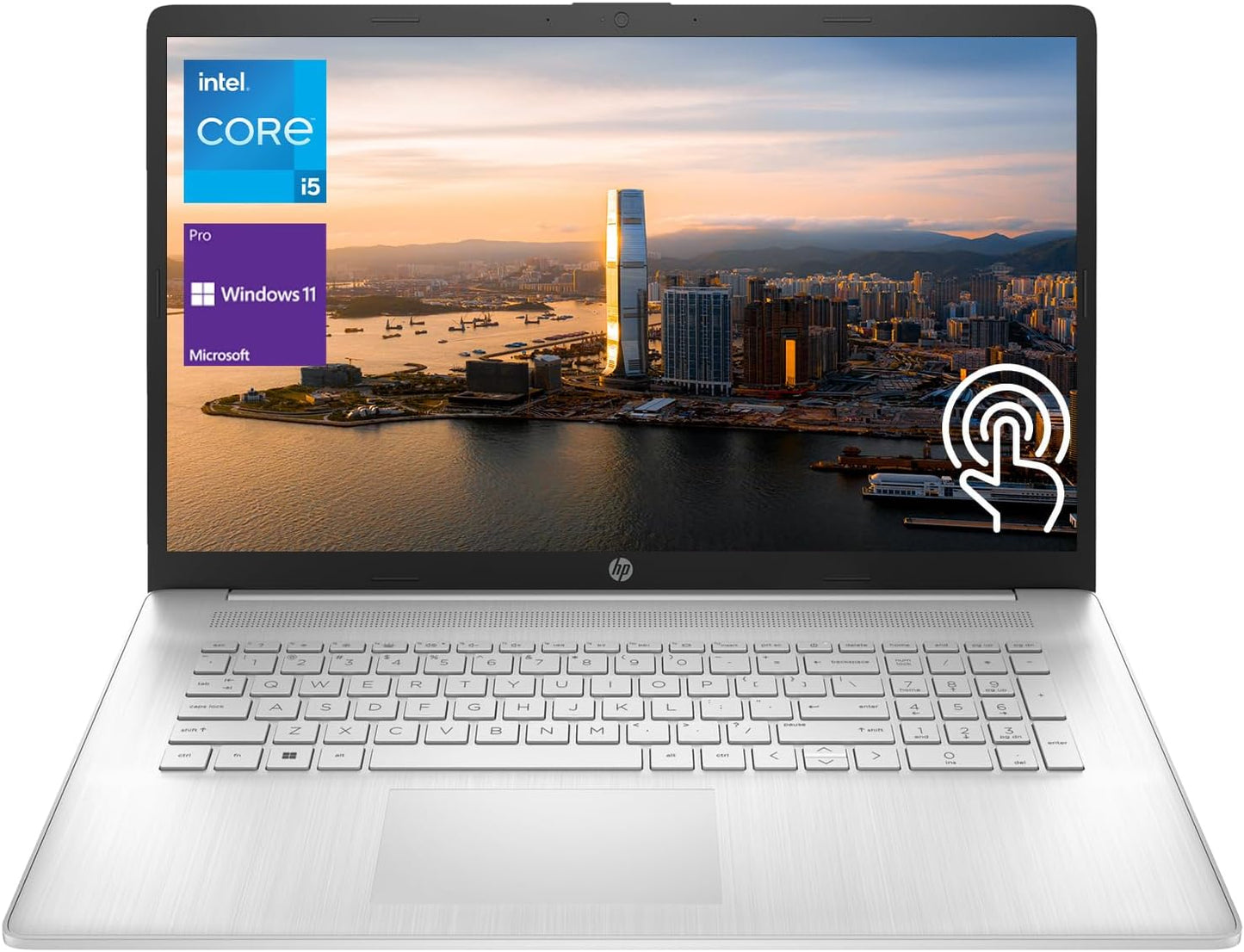 HP Business Professional Laptop with 17.3in Touchscreen and i5