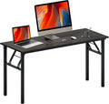 DlandHome Computer Desk 59.8in Office Desk - Foldable, Sturdy Work