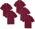 Boys Cotton Pique School Uniform Polo Shirts - Classic Fit