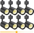 10W Dimmable LED Track Lighting Heads H Type - Warm 3000K Pack of 8