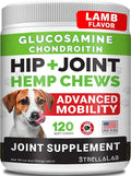 Advanced Hemp + Glucosamine Dog Joint Supplement - Mobility Chews