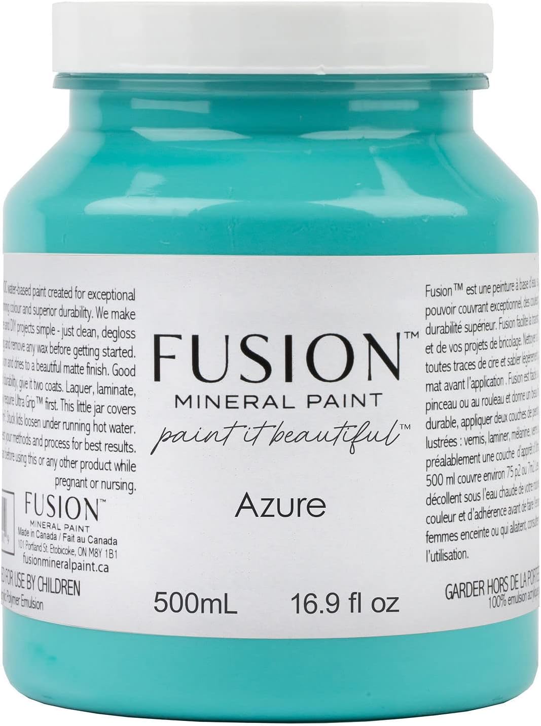 Fusion Mineral Paint 500 ml Azure - All In One Easy Application