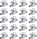 20-Pack 1/4 Turn Straight Stop Valve 3/8in OD Compression x 1/2in PEX