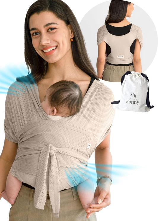 Konny Flex AirMesh Baby Carrier - Summer Ready, Easy Wear, Perfect for Newborns