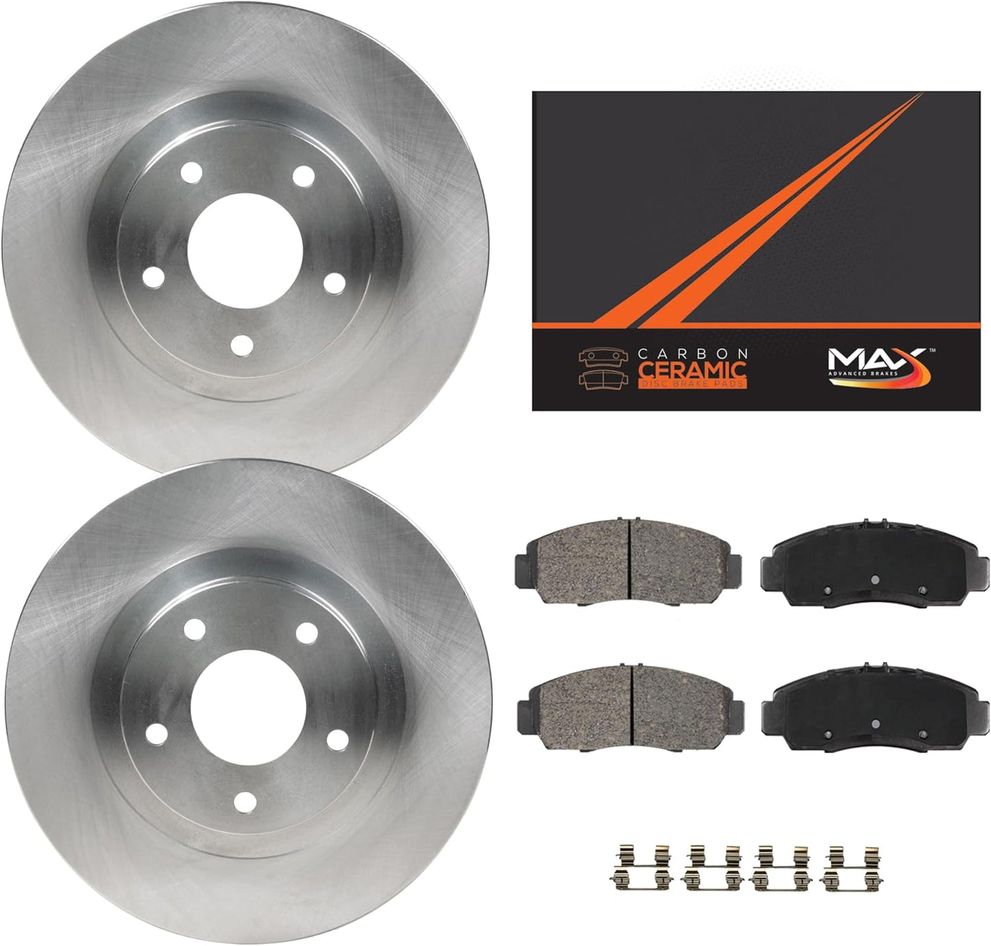 Max Advanced Brakes Rear Brake Kit for 2001-2003 Acura CL