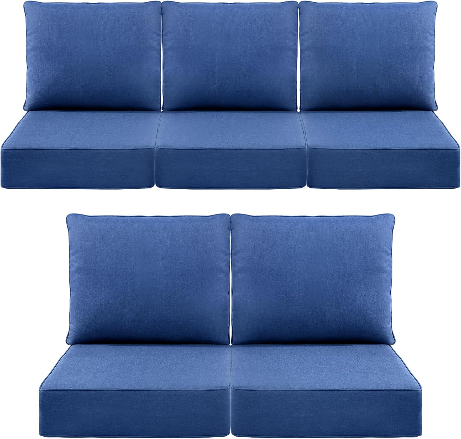 Luxury 6-Inch Outdoor Cushions for Patio Furniture Set of 5