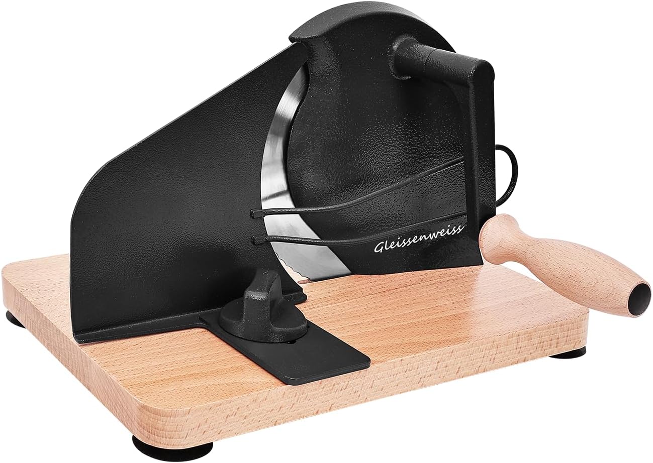 Stainless Steel Bread Slicer with Adjustable Thickness Control
