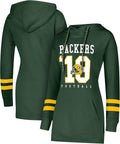 Ultra Game NFL Womens Tunic Hoodie Sweatshirt - Slim Fit Tunic