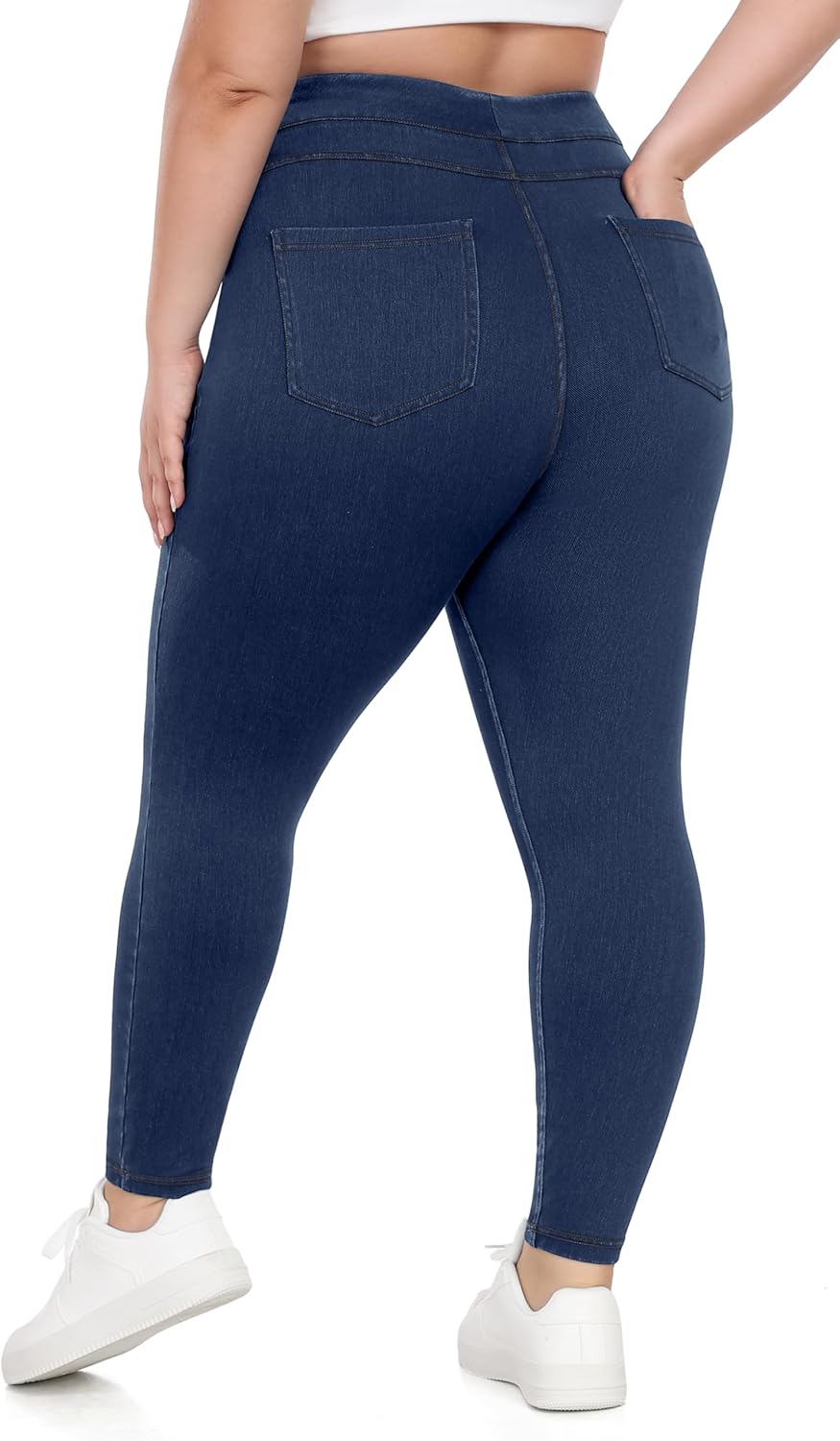 IUGA Stretchy Jeans for Women with Tummy Control and Pockets