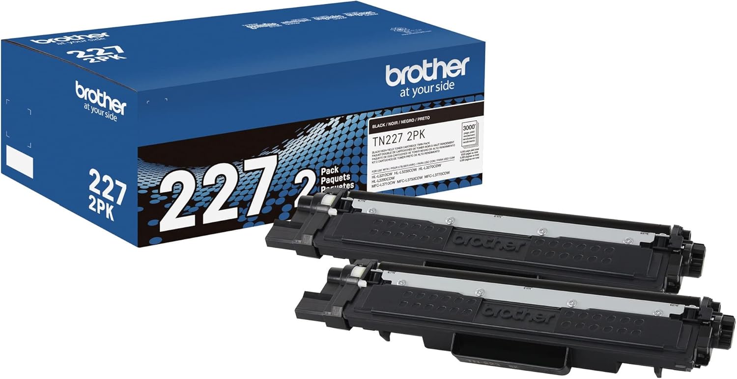 Brother TN227 High-Yield Black Toner Cartridge Twin Pack Review