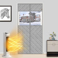 Magnetic Thermal Insulated Door Curtain with Window - Keeps Cold Out