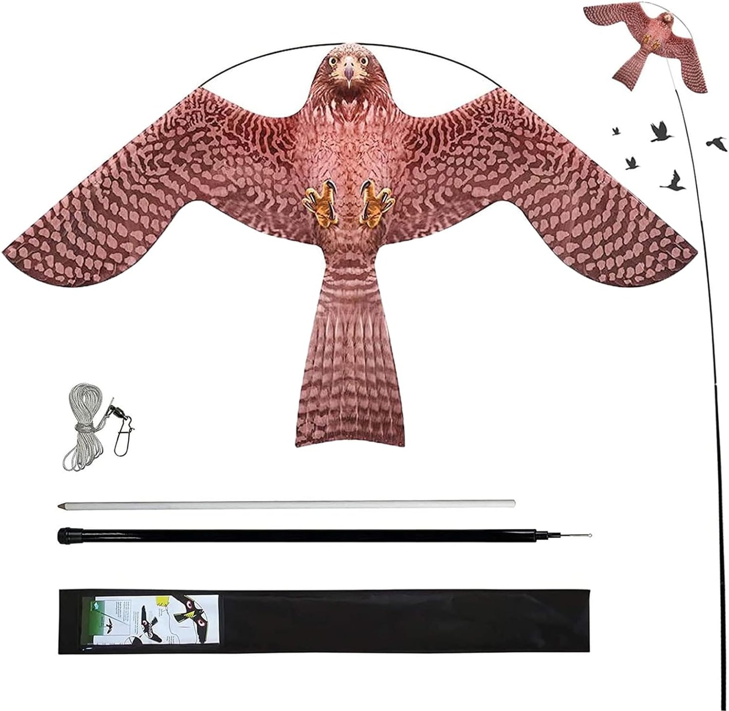 Bird Hawk Flying Kite for Farm Protection and Bird Scaring