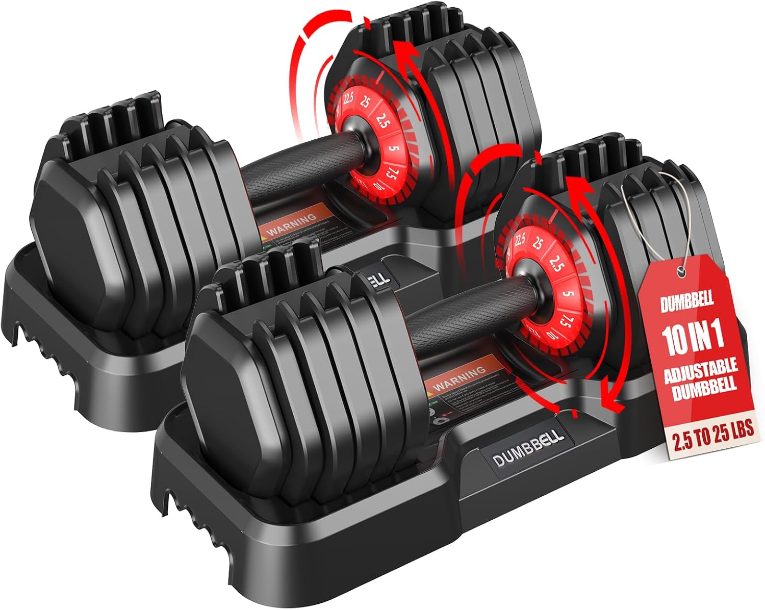 Adjustable Dumbbells Set for Full Body Workout at Home Gym