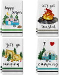 4-Piece Funny Camping Towels Set by Lebsitey