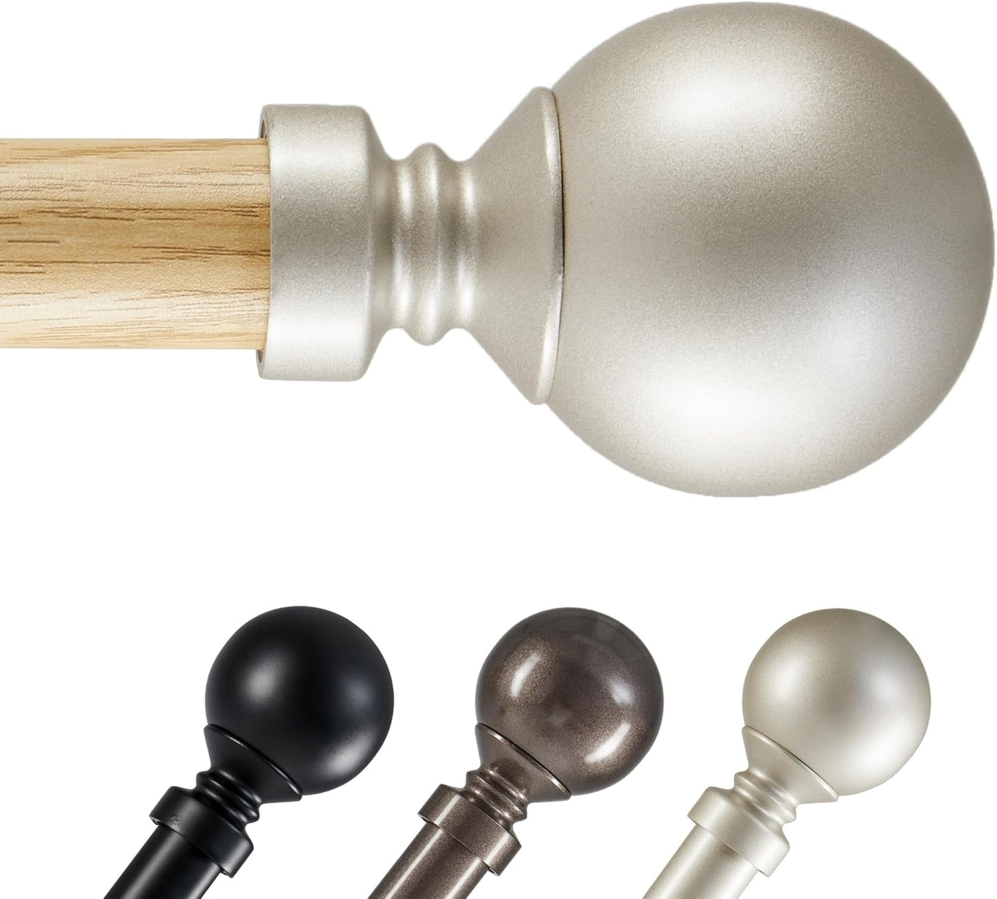 Deconovo Heavy Duty Curtain Rods: Strong and Stylish