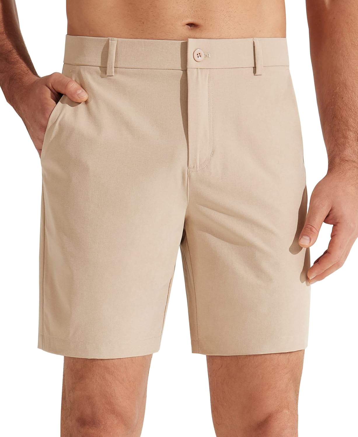 Libin Mens Golf Shorts 7in Quick Dry Lightweight Casual Wear