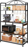 40 Coffee Bar Station with Power Outlet & 5 Tier Kitchen Shelves