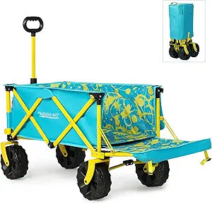 Beach Wagon Cart with Big Wheels for Outdoor Adventures