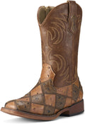 Kids Cowboy Boots Square Toe Ostrich Upper - Rollda