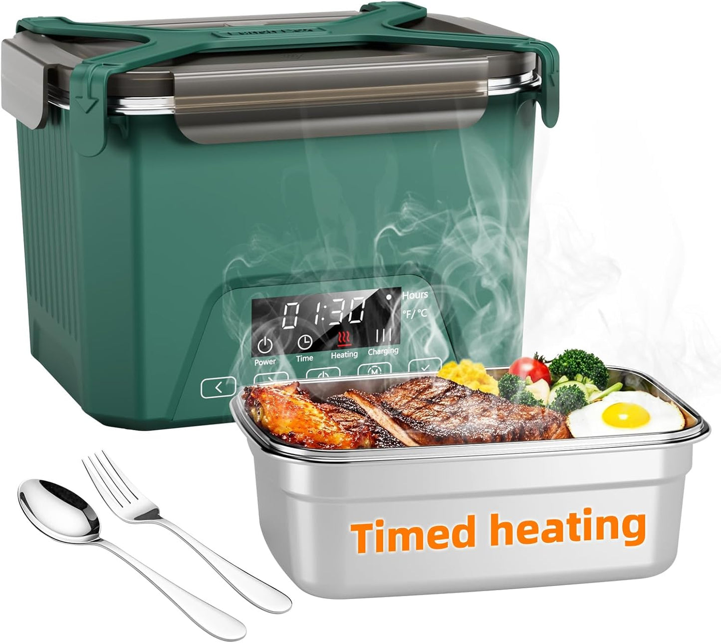 Cordless Electric Lunch Box for Adults with Automatic Heating