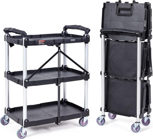 VEVOR Foldable Utility Service Cart for Heavy Duty Transport