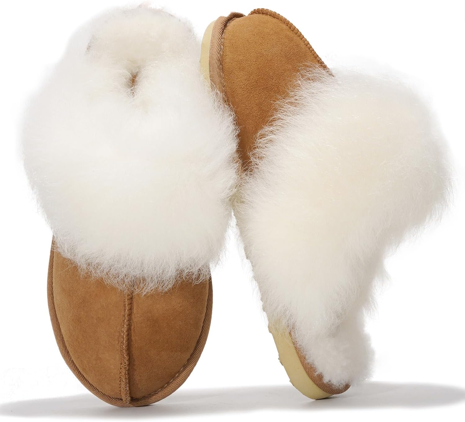 Cozy Australian Sheepskin Mules - Non-Slip Memory Foam Slides
