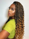 14 Inch Boho Crochet Braids for Women - Goddess Box Braids