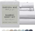 KARISSA MAE Cooling Bamboo Viscose Queen Sheet Set - Cooling Comfort