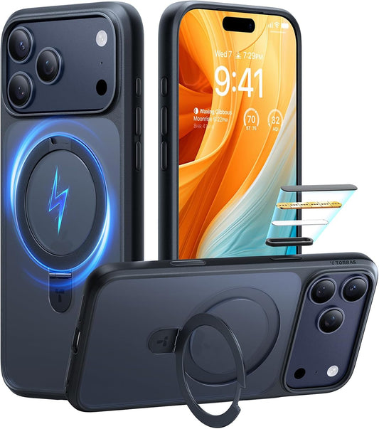 TORRAS Ostand Magnetic iPhone 17 Pro Case with Kickstand