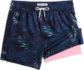 maamgic Mens Swim Trunks with Compression Liner 5 in - No-Chafe Fit is