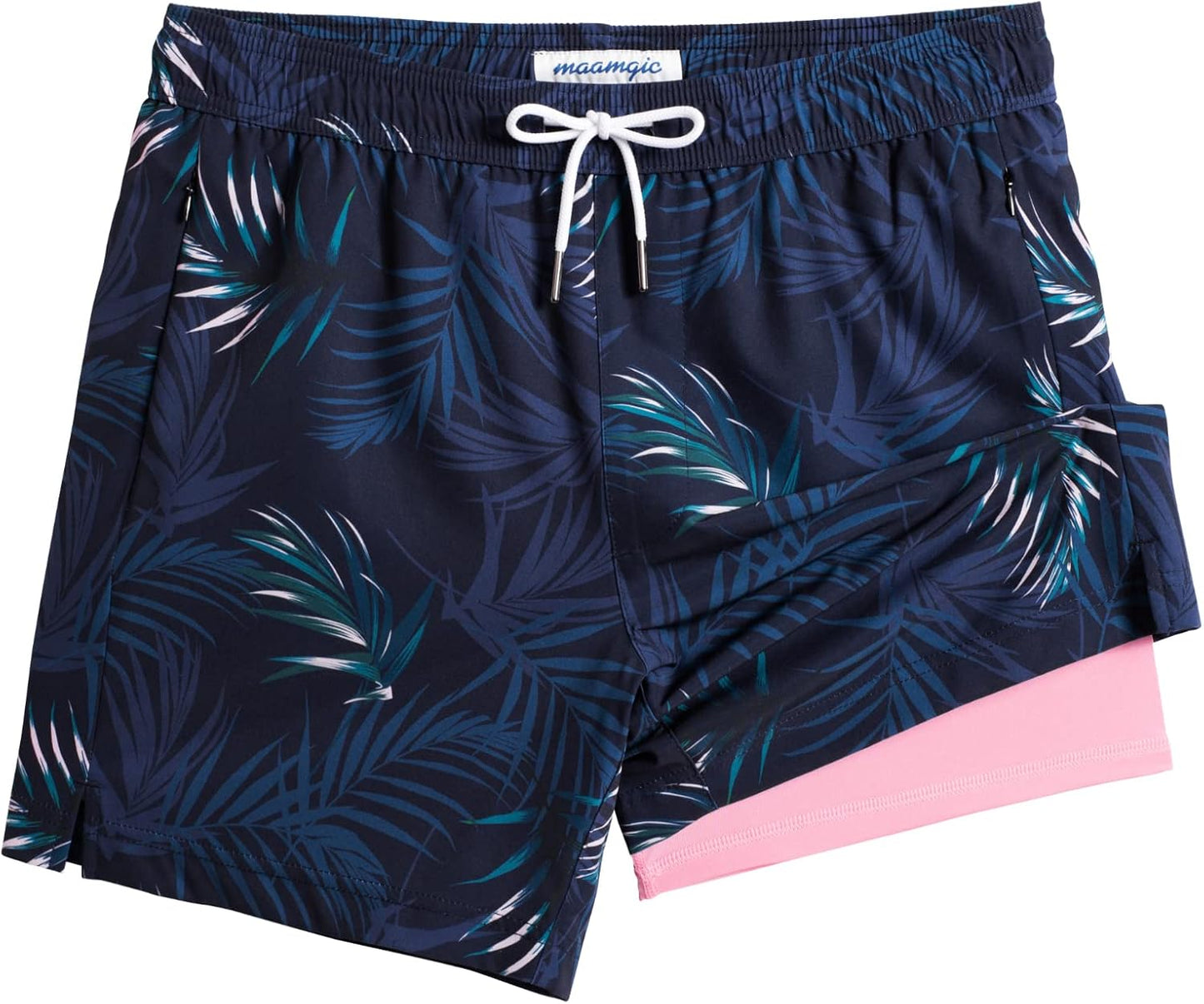 Mens Swim Trunks with Compression Liner for Ultimate Comfort