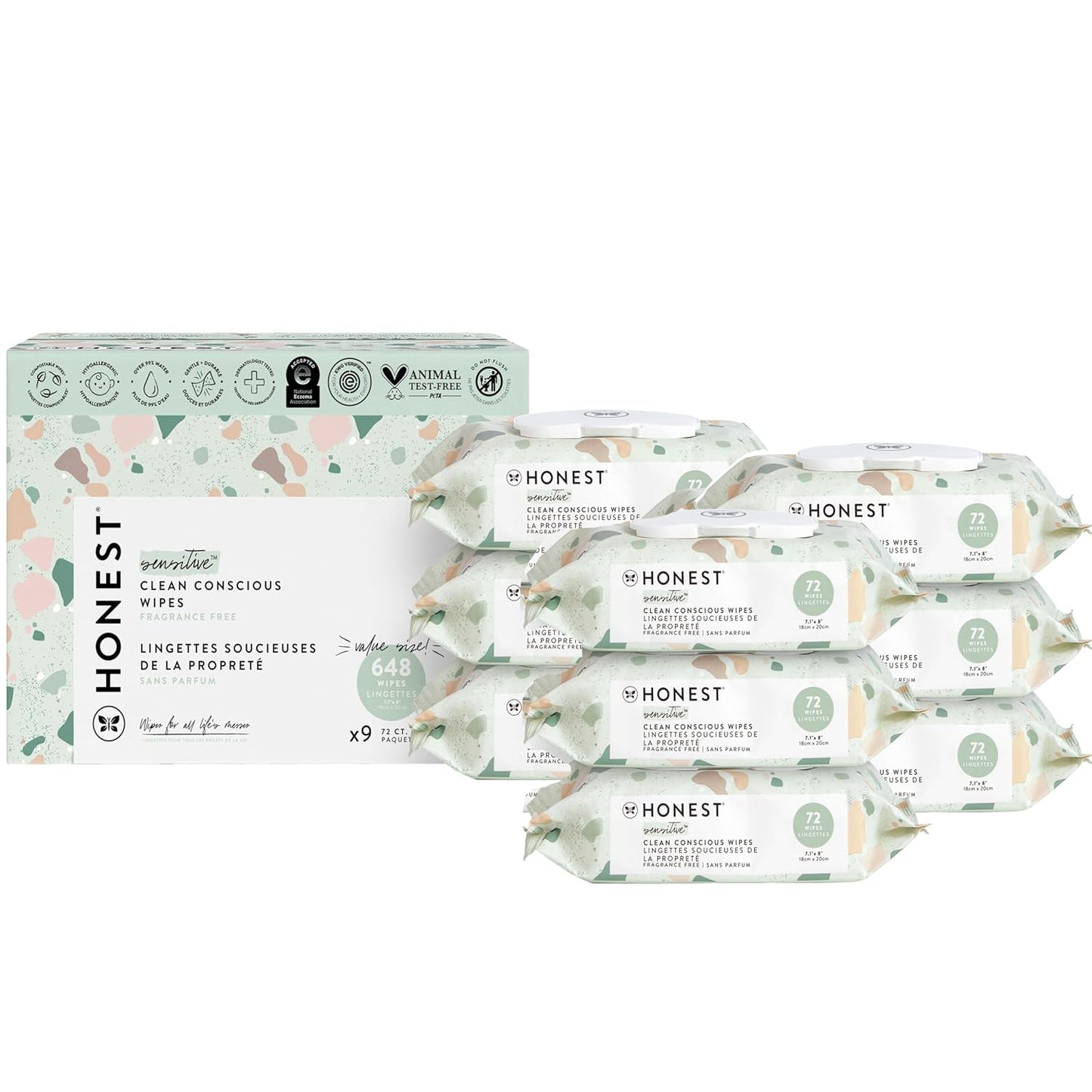 Clean Conscious Unscented Wipes for Sensitive Baby Skin